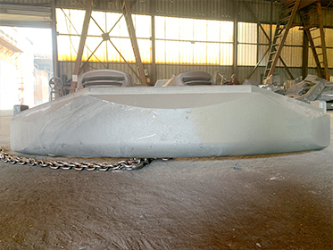 Zunhua Shengjian Fanrong Machinery Co., Ltd. voltooit de levering van monsters van staartcontragewichten voor minigraafmachines van nieuwe klanten